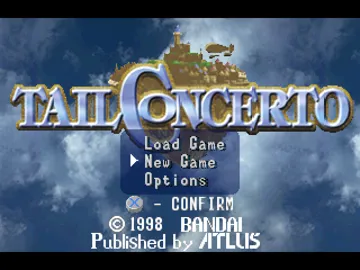 Tail Concerto (JP) screen shot title